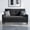 Black, variant on 50" Small Loveseat Sofa, Comfy Corduroy Sofa Couch with Spring Cushion & Solid Wood Frame, Tool-Free Assembly for Living Room/Bedroom, Green