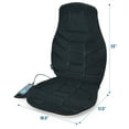thumbnail image 3 of Costway Massage Seat Cushion Back Massager w/ Heat & 6 Vibration Motors for Home, 3 of 10