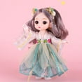 thumbnail image 2 of 6.69 Inch Oriental Silk Dress Doll with Movable Joints Ancient Chinese Hanfu Princess Collectible for 4+ Years, 2 of 6