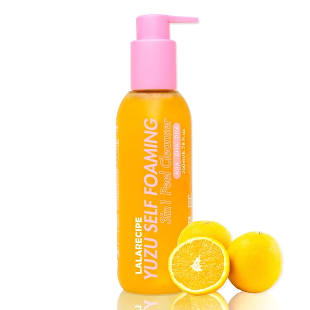Limpiador facial LALARECIPE Yuzu Autoespumante 3 en 1 200 ml