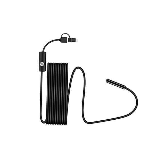 Endoscope Camera 5.5mm IP67 Waterproof camera phone Inspection Camera Phone Computer 3-in-1 Endoscope Cam, 5m Cable