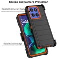 thumbnail image 4 of For Motorola Moto G Stylus 5G 2025 Case,Takfox Holster Phone Case with Built-in Screen Protector Swivel Belt Clip [3 Layers] Heavy Duty Full Body Protection Shockproof Kickstand Cover- Black, 4 of 9