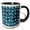 Black/White, variant on 3drose, Pretty Image of Sparkle Rainbows, Clouds, and Rain Pattern, 11oz Two-tone Yellow Mug