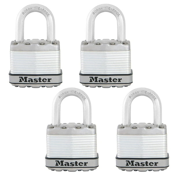 Padlock Master Lock M1XQ Magnum Heavy Duty, paquete de 4 unidades con llave