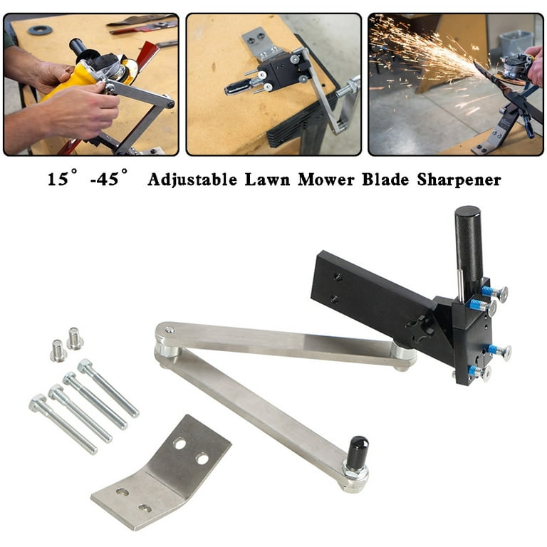 Lawn mower online blade sharpening tool