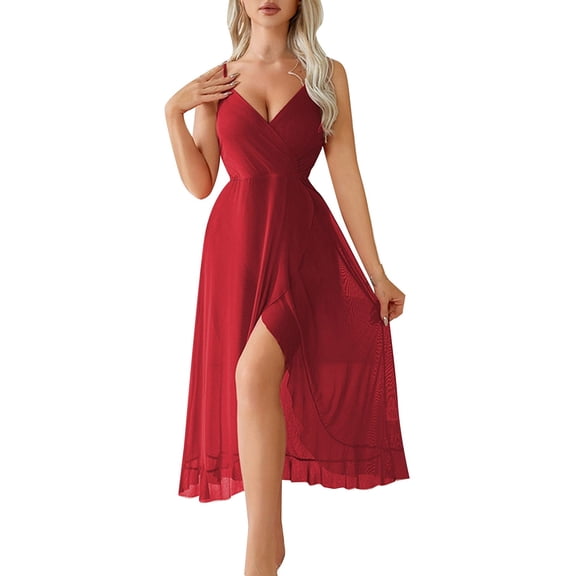 Women's Elegant Sexy Lace Lingerie Stylish Mesh Nightdress for Moments Chiffon Underwear for Confident