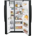 thumbnail image 2 of General Electric Side by Side Freestanding Refrigerator, Black, 2 of 5