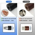thumbnail image 4 of 19GA Hardware Cloth Welded Black PVC Coated Wire Mesh Galvanized Square Chicken Wire Fence 1/2in 48in(H) x 50ft(L), 4 of 9