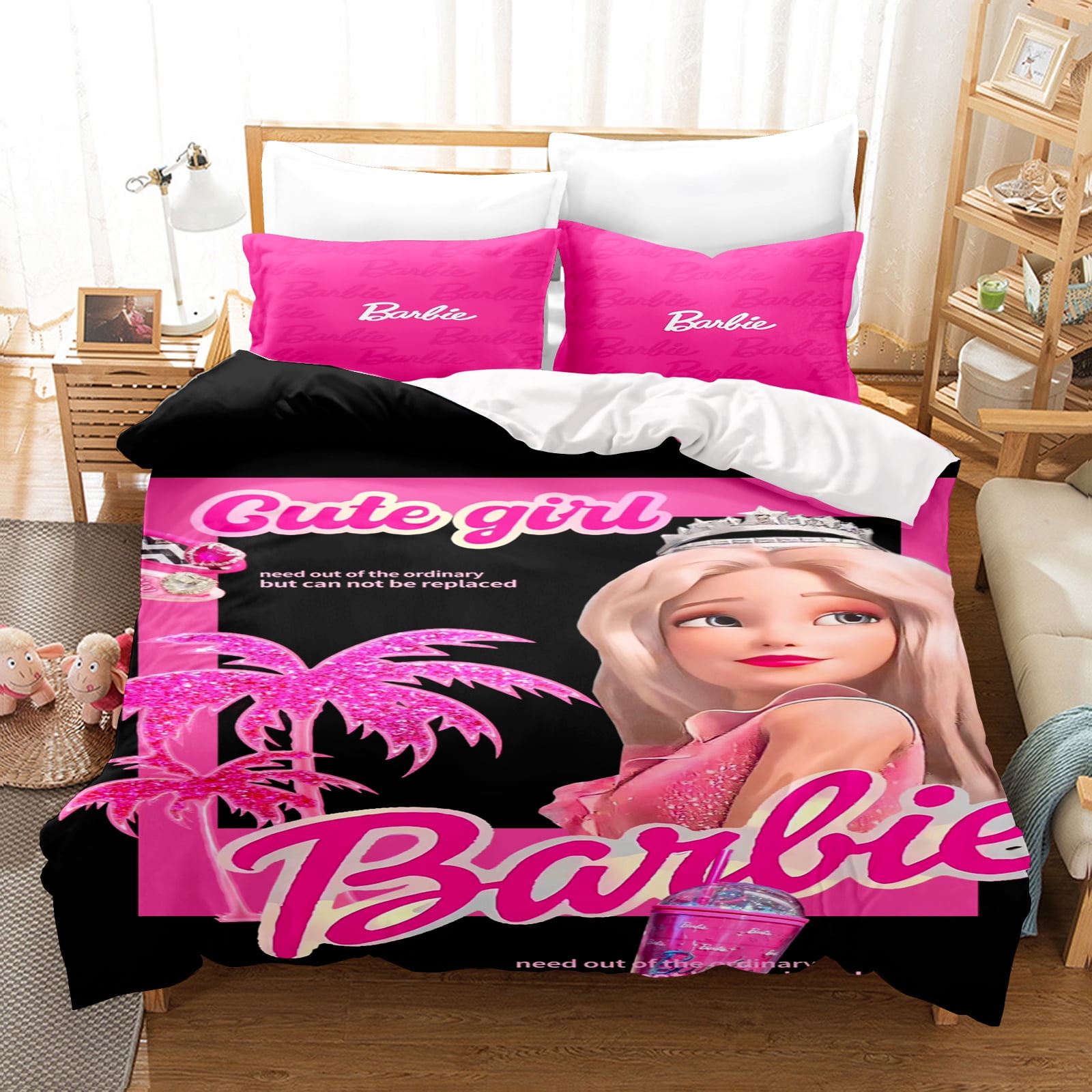 Barbie Duvet Cover Set Suitable For Children And Adults Bedding