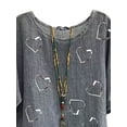 thumbnail image 3 of FASHIONWT Women Summer Retro Graphic Short Sleeve Loose Crewneck Blouse Tops, 3 of 4