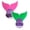 A,C, variant on Monofin for Girls Boys, 16.5"x16.1" Adjustable Swim Fin for Swimming Training, Snorkeling Flippers, Diving Foot Fin for Kids Water Sports