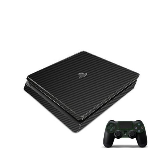 Playstation PS4 Slim Black Carbon Fiber Console Skin