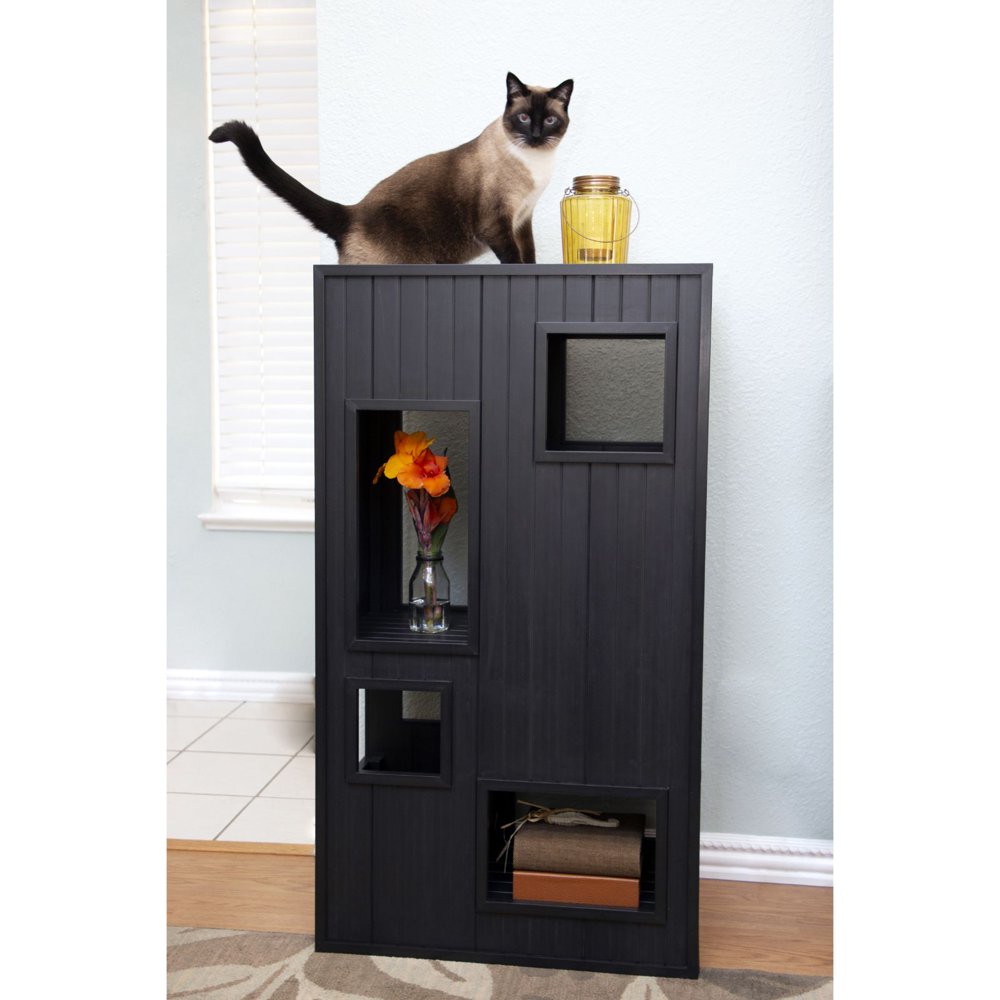 EcoFlex, Kitty Kase, EcoFriendly, Cat House, Espresso, 48in Walmart
