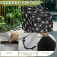 thumbnail image 4 of Renewold Waterproof Outdoor Chair Covers Weather-Resistant Presidential Rocking Chair Covers UV Protection for Patio Deck Porch Halloween Home Decor, 38"x38"x36", Spider Web Print Violet Black, 4 of 7