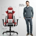 thumbnail image 5 of Homall Gaming Chair Sracer Chair Ergonomic High Back Computer Office Chair PU Leather Racing Chair PC Adjustable Swivel Task Chair, 5 of 5