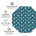 thumbnail image 3 of Picia Easter eggs dancing to music Printed Leather Coasters for Drinks, 4" Drink Coasters Set of 4 for Tabletop Protection, Handmade Luxurious Home Décor and Housewarming Gift-Octagon, 3 of 6