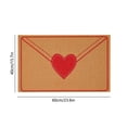 thumbnail image 3 of Birdeem Valentine's Day Welcome Mat, Heart Envelope Design, Non-Slip Backing for Indoor and Outdoor, Front Door Rug, 3 of 6