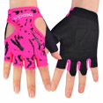 thumbnail image 1 of BOODUN-guantes deportivos de medio dedo para mujer, mancuernas antideslizantes, equipo profesional de escalada al aire libre, camping, fitness, Rosa Fivean Guantes deportivos, 1 of 2