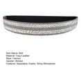 thumbnail image 7 of Tnobhg Women Belt Adjustable Elastic Band Shiny Rhinestone Wide Anti-slip Clothes Matching Anti-break Tight Waist Dress Waistband Clothes Accessory, 7 of 7