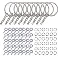 thumbnail image 1 of 220 accesorios llaveros de metal brillar con anillas plata, 1 of 5