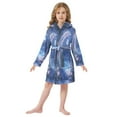 thumbnail image 6 of FORMRS Niños Bathrobe Unisex Hooded Robe Soft Plush Pajamas Sleepwear, Size 4-6T, Crystal Ball, 6 of 7