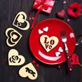 thumbnail image 4 of 45 Piezas Adornos De madera Sunnimix Con Bandeja De Almacenamiento Manualidades Con Adornos De Corazones, 4 of 8