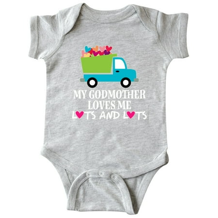 

Inktastic My Godmother Loves Me Gift Baby Boy or Baby Girl Bodysuit