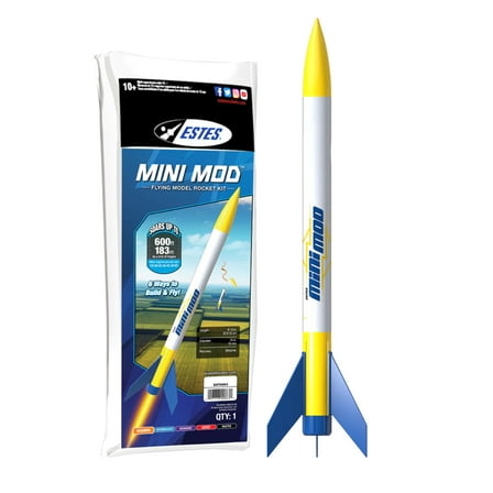 ESTES Mini Mod™Rocket-Building Kit, Advanced Flying-Rocket-Model Kit for Ages 10 