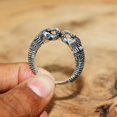 thumbnail image 4 of Silver Elephant Ring, Elephant Band, Lucky Ring, Solid Silver Ring, Sterling Silver Band, Elephant Ring, Good Luck Ring, Lucky Charm Band,.., 4 of 4