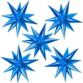 thumbnail image 1 of 20 globos de papel de estrella, globos cónicos de 22 pulgadas, globos mágicos Starburst grandes para boda, aniversario, telón de fondo, cumpleaños (azul), 1 of 5