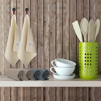 PiccoCasa 6 Pack Cotton Waffle Weave Kitchen Towels Set 12.6"x 12.6" Mixed Color