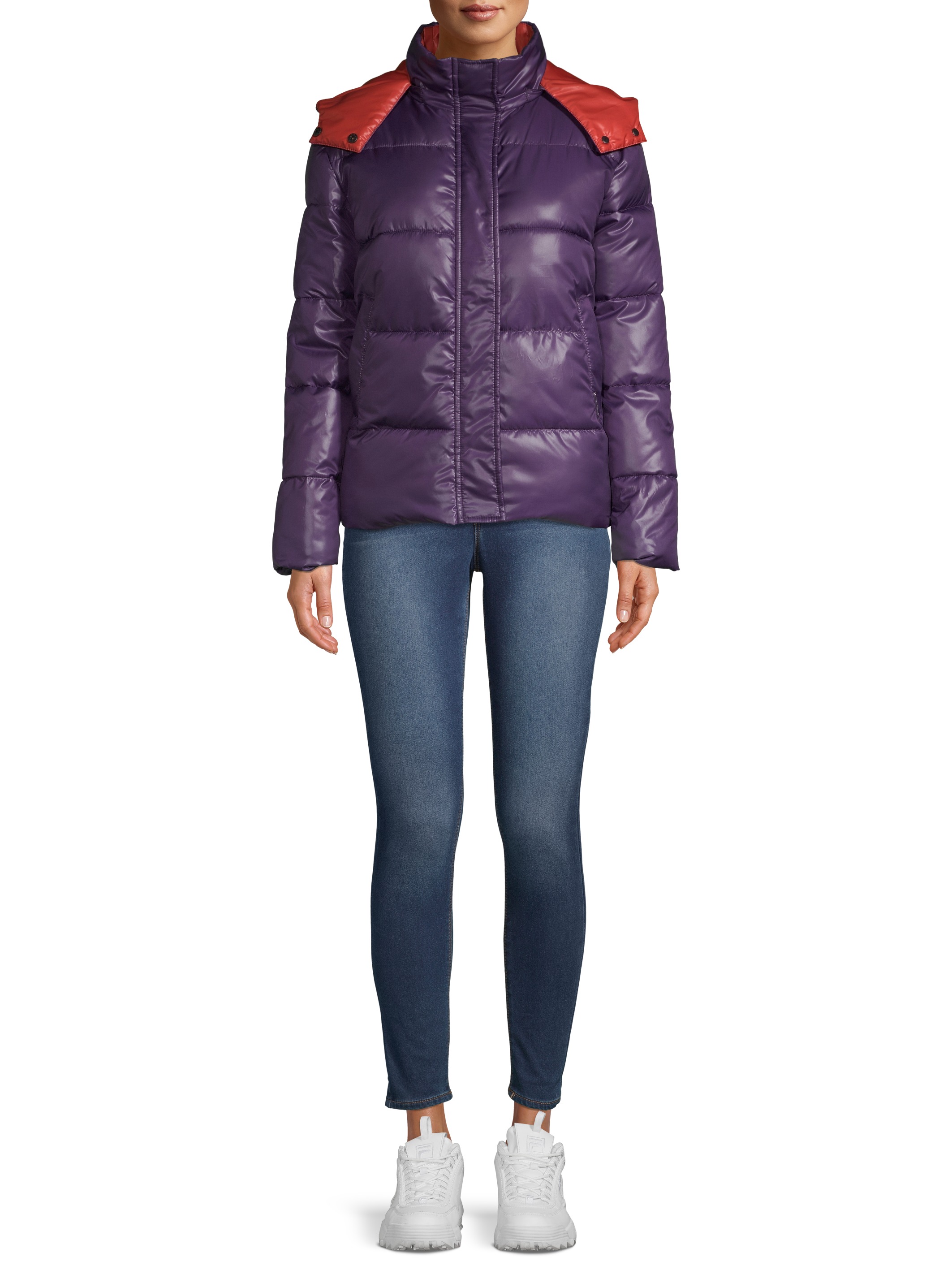 Kendall + Kylie Women's Two Tone Puffer - image 5 of 6