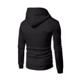 thumbnail image 3 of Boyscolos Hoodies for Men Pullover Sweatshirts Fall Outfits Outdoor Athletic Casual Slim Long Sleeve Tops with Pocket Black L, 3 of 3