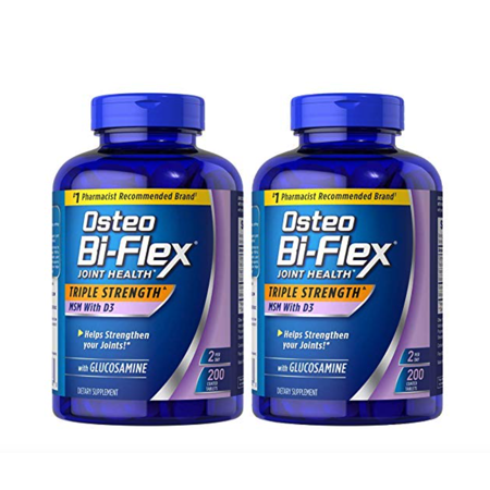 Osteo Biflex Triple Stregnth MSM Vitamin D3 200 tabs (2 PACK)