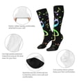 thumbnail image 3 of Gaeub Chaussettes Design Notes de Musique Chaussettes Hautes Extensibles pour Hommes Femmes Adolescents, Chaussettes de Softball Soccer pour Randonnée, Sport, 3 of 6
