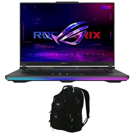 ASUS ROG Strix SCAR 16 G634 Gaming/Entertainment Laptop (Intel i9-13980HX 24-Core, 16.0in 240Hz Wide QXGA (2560x1600), NVIDIA GeForce RTX 4090, Win 10 Pro) with Backpack