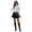 Black, variant on Womens Skirts Mini Pu Leather Black Ruffle Hem Gothic Punk Style With Buckle Decor Club Party Night Out Dance Sexy Skirts