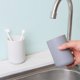 thumbnail image 4 of 2 vasos de plástico para cepillos de dientes, estilo japonés, creativos, para el baño (blanco y gris), 4 of 6