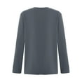 thumbnail image 2 of Linjinx sous-Vêtement Unisexe pour Enfants, Col Rond, Manches Longues, Coton, Couleur Unie, Gris 100, 2 of 5