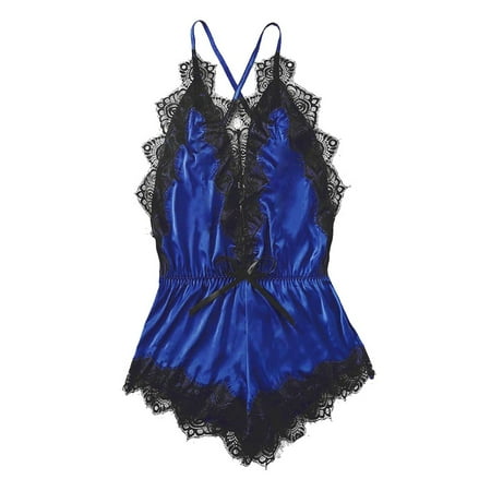 uublik Valentines Lingerie Set for Women Babydoll Plus Size Lace Bodysuit Sexy Naughty