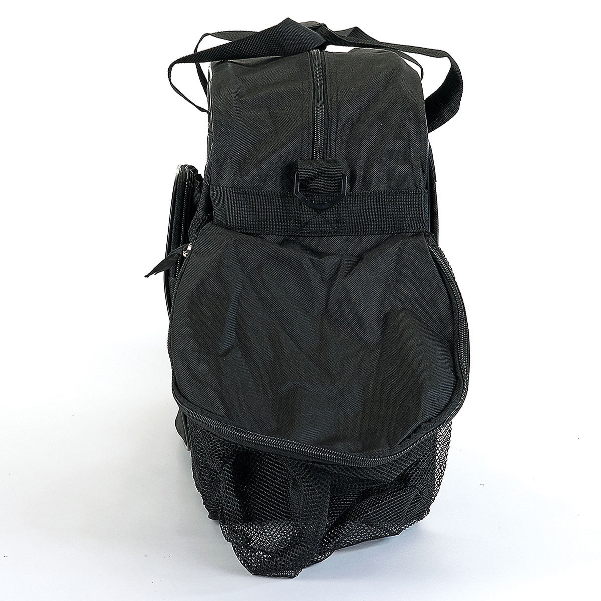 Current Soccer Sports Black Duffel Bag for Kids, 19" Ball & Water Bottle Compartments