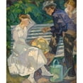 thumbnail image 3 of Edvard Weie 12x14 Black Modern Framed Museum Art Print Titled - In the Vicar's Garden, Christianso (1916 - 1917), 3 of 5