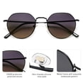 thumbnail image 4 of Gafas de Sol SOJOS Redondas Poligonales Polarizadas para Mujeres/Hombres SJ1157, 4 of 5