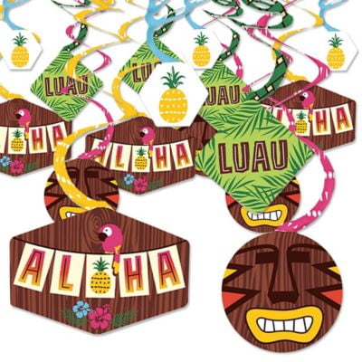 Tiki Luau Tropical Hawaiian Summer Party Hanging Decor Party
