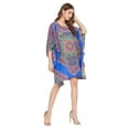 thumbnail image 4 of Gypsie Blu Women's Plus Size Tunic Short Kaftan Dress for Women Loose Summer Cover-up Casual Beachwear Tunics Online, 4 of 6