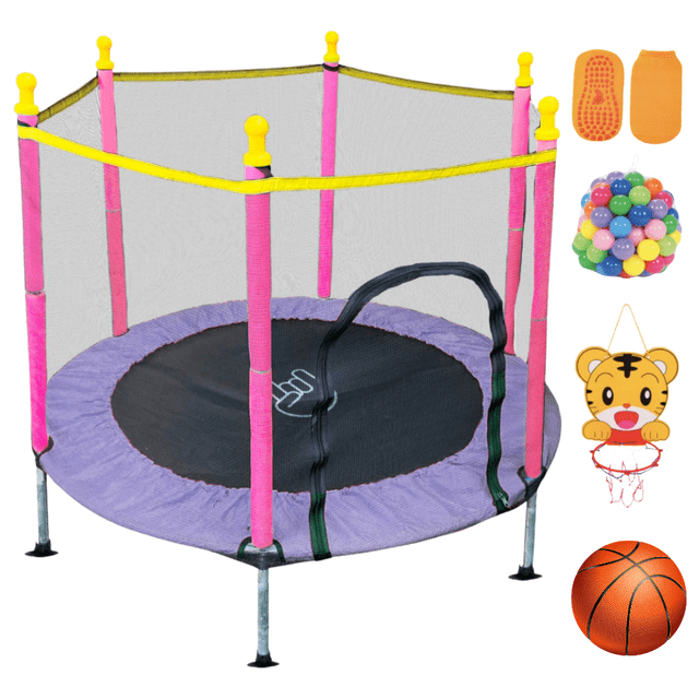 COOLSHT Trampolín Brincolín Para Niños 1.40 M Diámetro