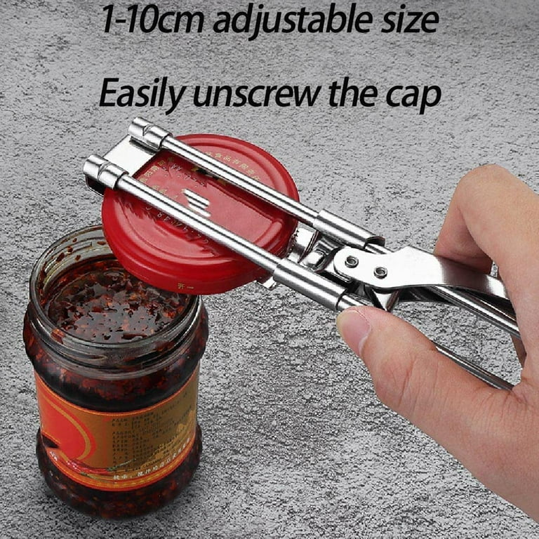 2 PCS 2023 New Adjustable Multifunctional Stainless Steel Can Opener,  Adjustable Jar & Bottle Opener, Manual Jar Jar Opener Gripper, Jar Opener  for