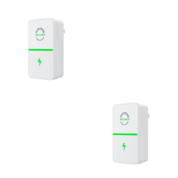 Billuyoard Stop Watt Energy Saver Dispositivo de ahorro de energía de plástico Ligero Profesional Aparatos de ahorro de electricidad Anti EU Enchufe de la UE 2Conjunto