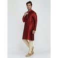 thumbnail image 3 of Men's Handmade Designer Jacquard Silk Indian Kurta Pyjama Sherwani Festive Dress, 3 of 5