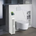 thumbnail image 6 of Oyajia Toilet Paper Holder Stand, Small Bathroom Storage Cabinet for Toilet Paper Storage, Toilet Paper Stand Waterproof Small Spaces, White, 6 of 9
